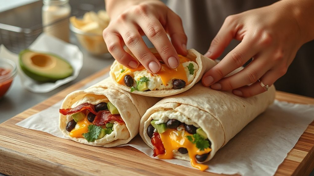 cheese first tightly wrapped tortillas
