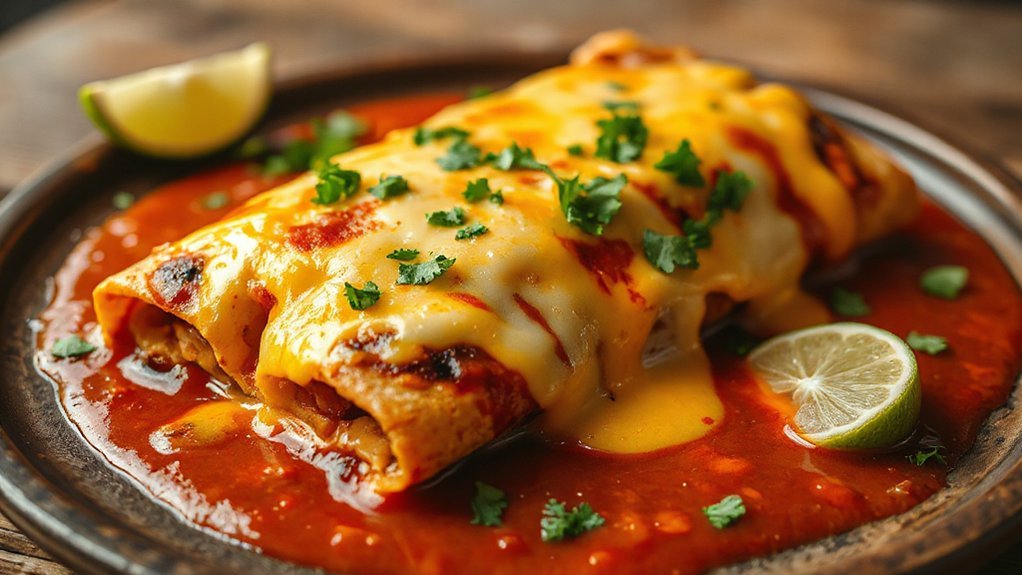 cheesy air fryer chicken enchiladas