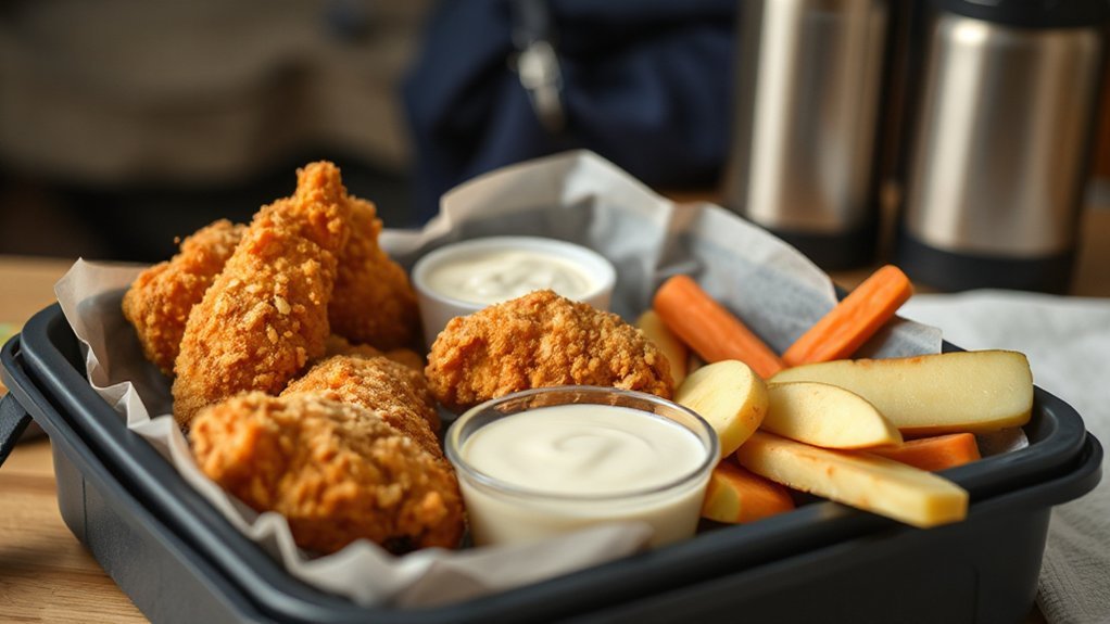 chilled tenders with sides