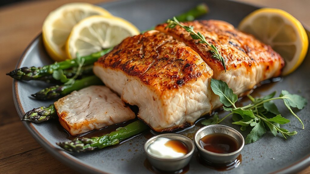 citrus glaze and chimichurri