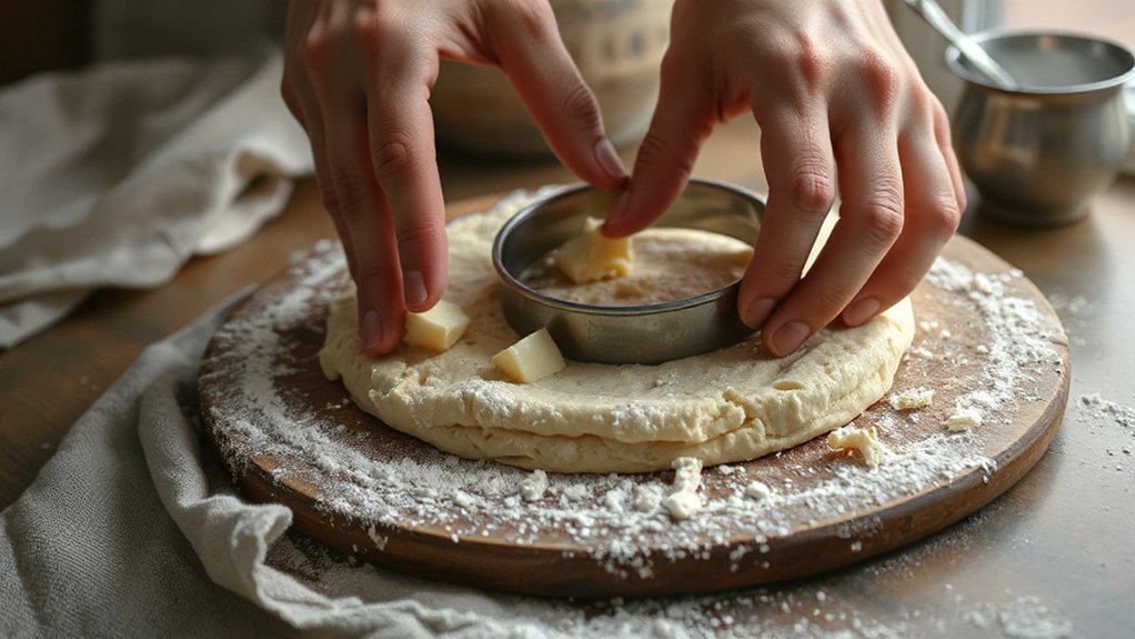 cold butter folded layers