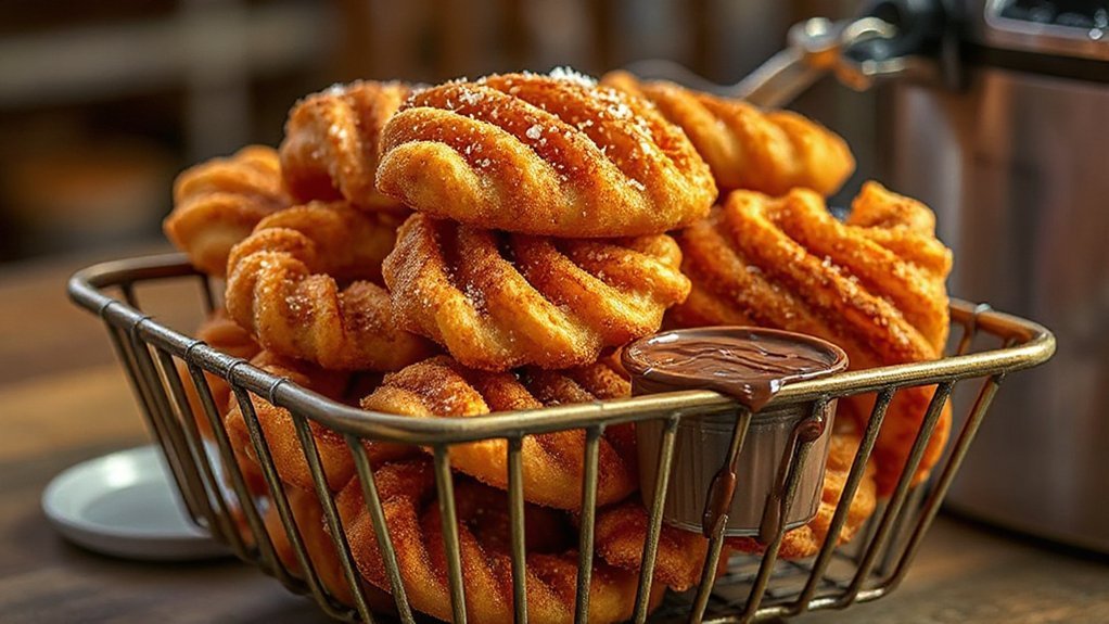 crisp air fried cinnamon churros