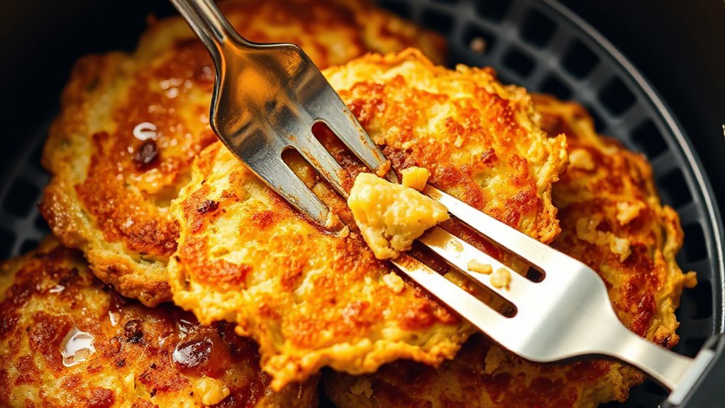 crisp non sticky hash browns