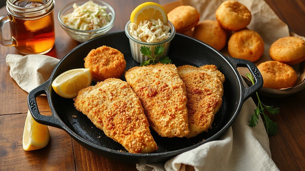 crispy catfish southern sides
