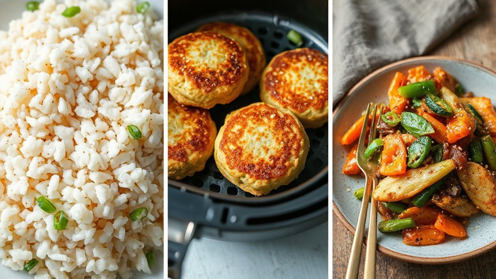crispy chewy air fried tteok
