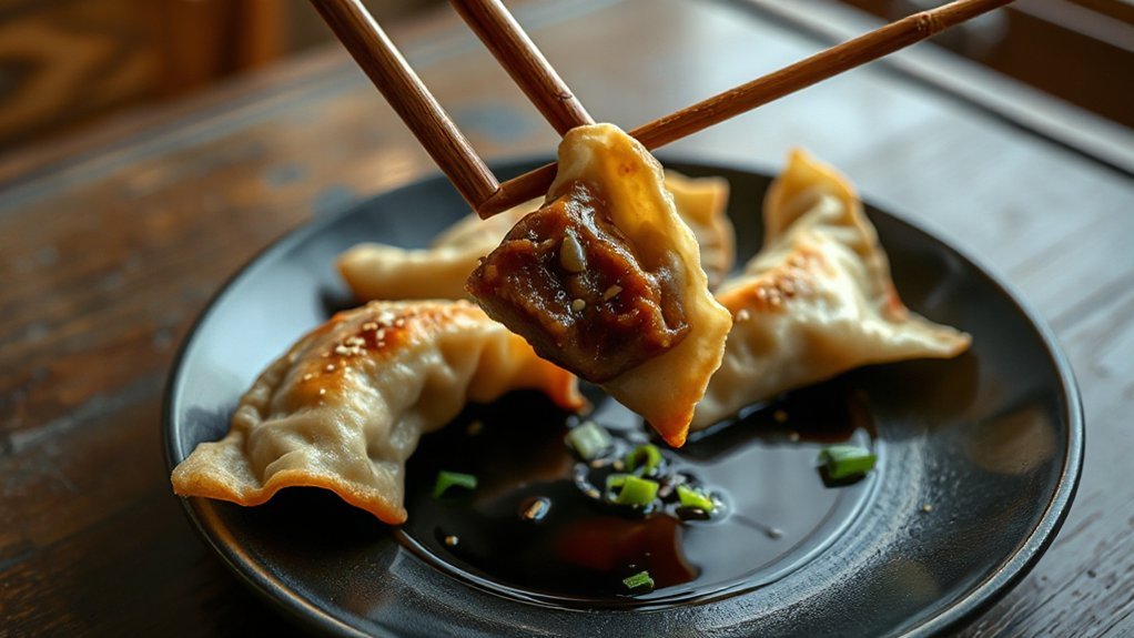 crispy japanese air fryer gyoza