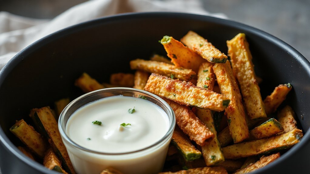 crispy low carb zucchini fries