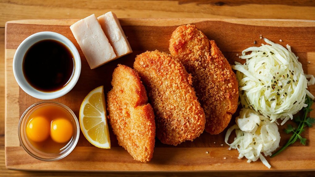 crispy panko air fried cutlets