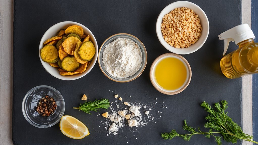 crispy seasoned breaded pickles