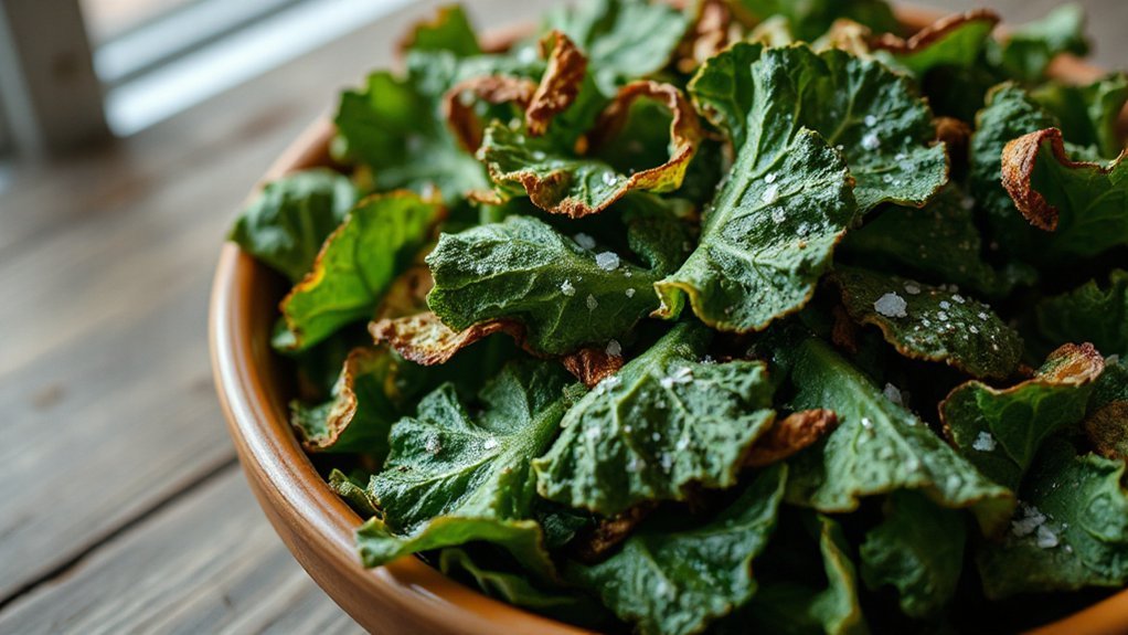 crunchy air fryer kale chips