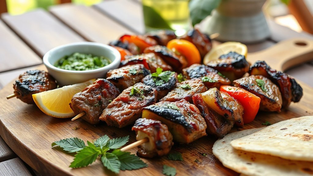 customizable kabob sides station