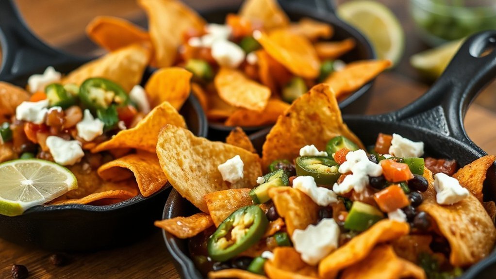 customizable themed nacho toppings