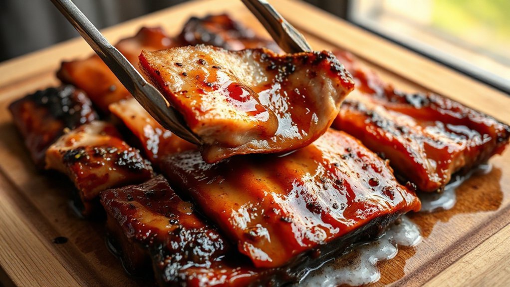 diamond scored seared five spice braise