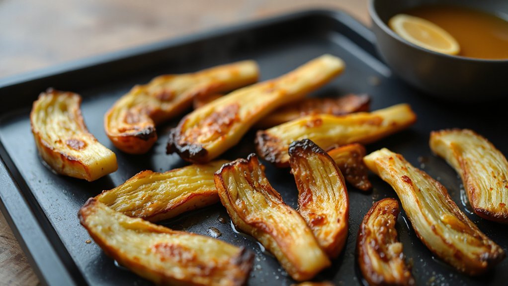 dry spaced fennel caramelization