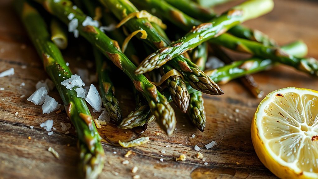 eight minute air fryer asparagus