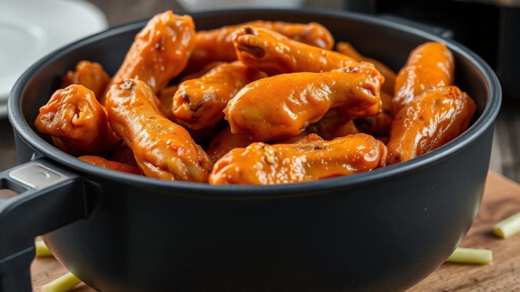 exact temps for wings