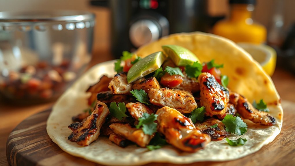 fast air fryer chicken tacos