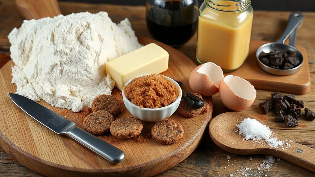 flour butter eggs add ins