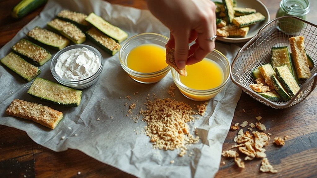 flour egg coat repeat