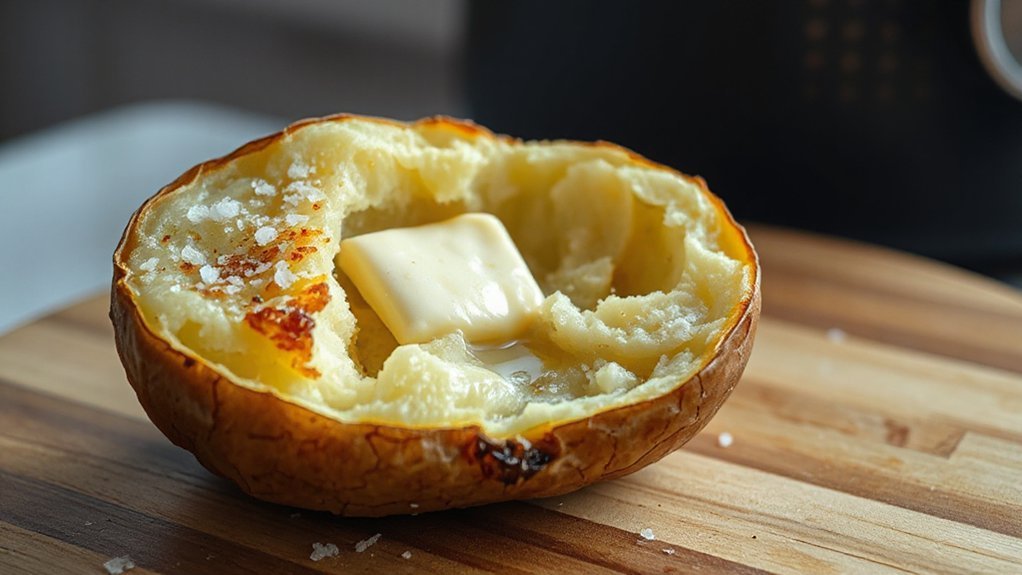 fluffy crispy air fryer potato