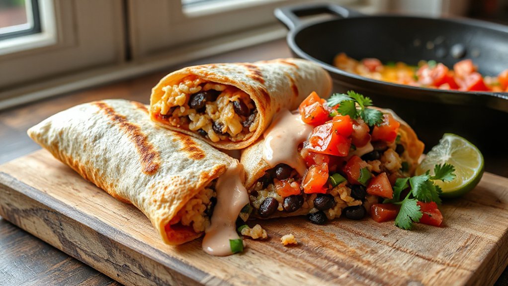 fresh creamy smoky toppings