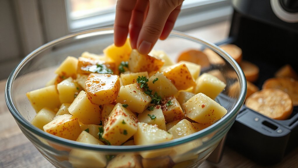 gather wash chop season