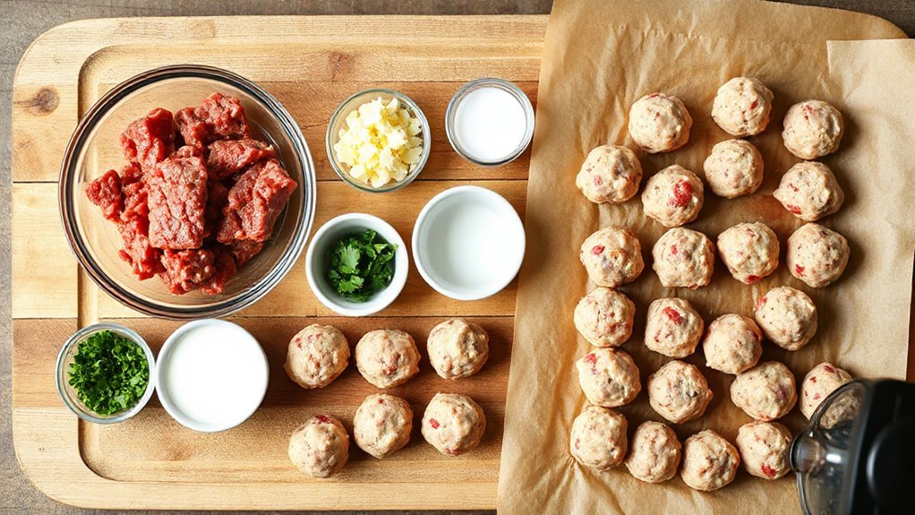 gently seasoned metric meatballs
