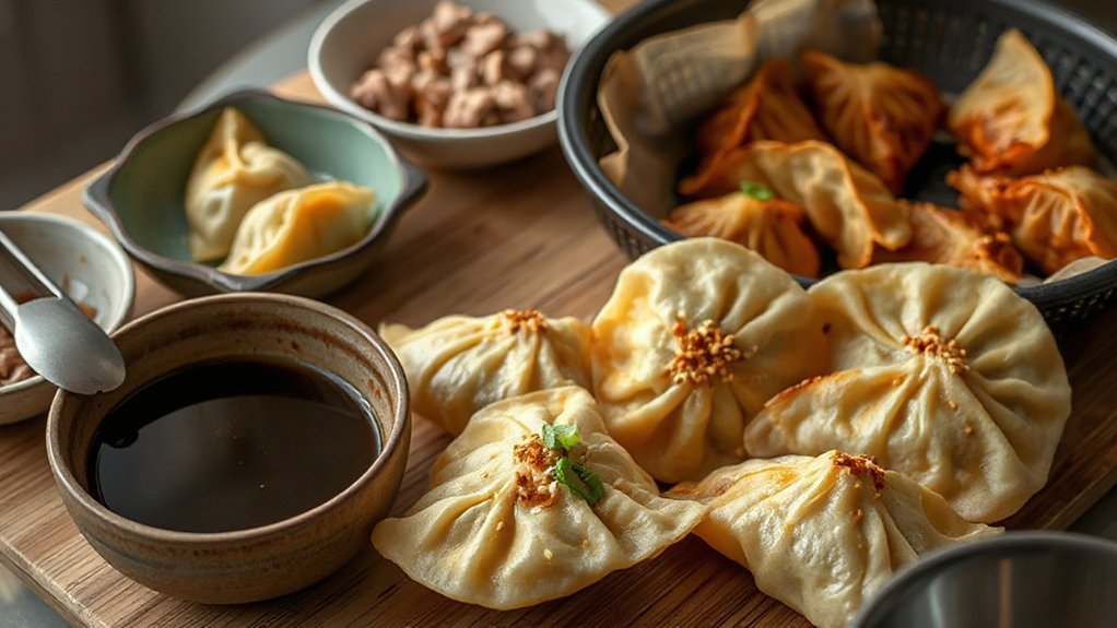 gyoza ingredients and equipment