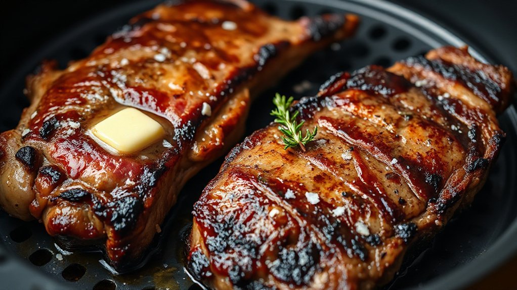 hot cast iron maillard crust