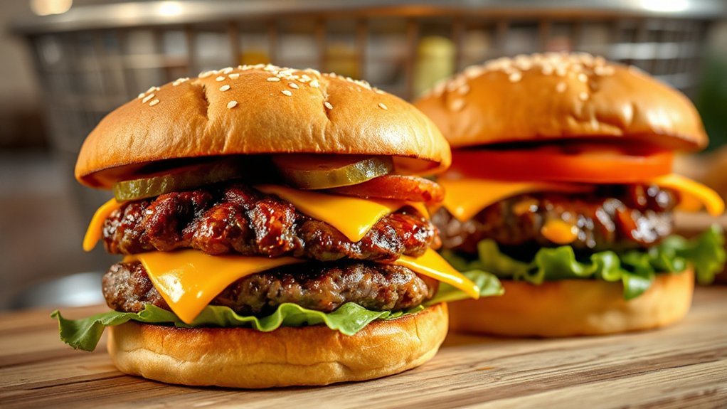 juicy air fryer hamburgers