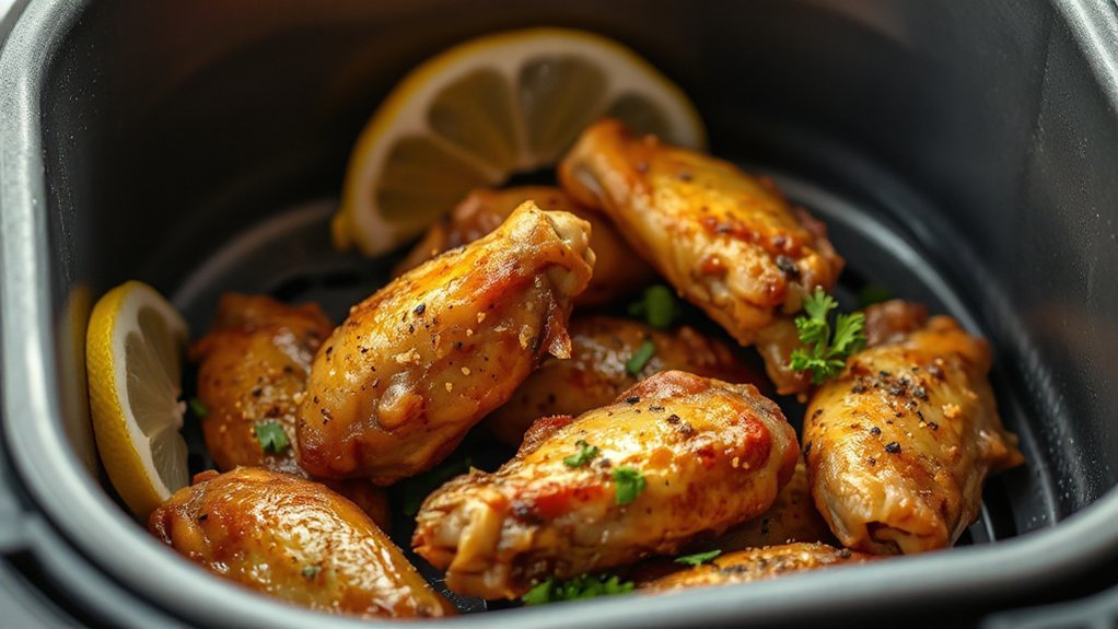 lemon pepper air fryer wings
