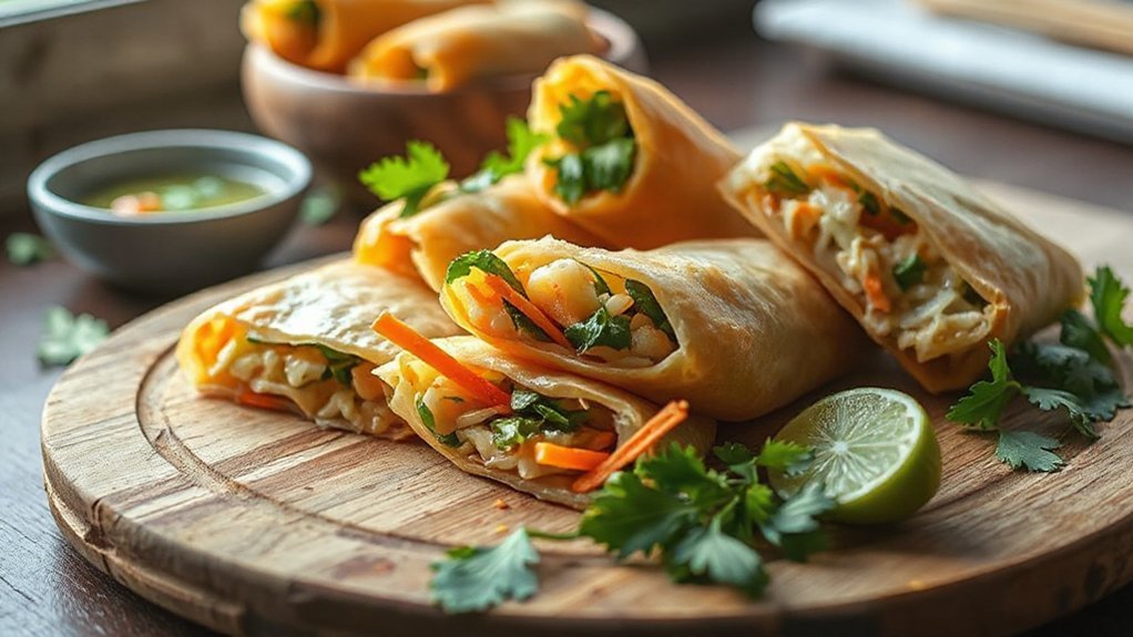 lighter vietnamese spring rolls