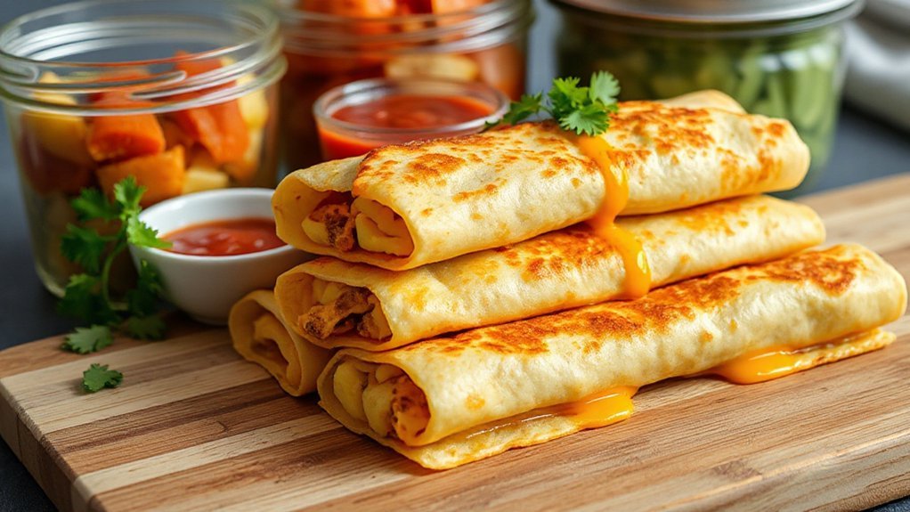 make ahead taquitos and breakfasts