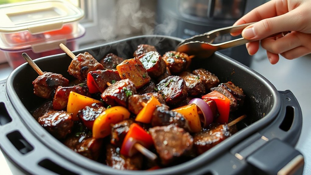 marinated batch kabob prep