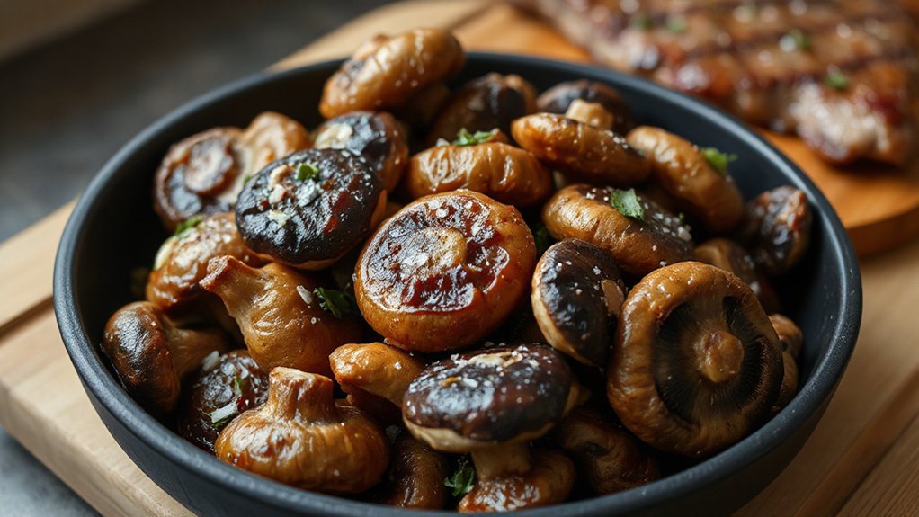 meaty air fryer mushrooms