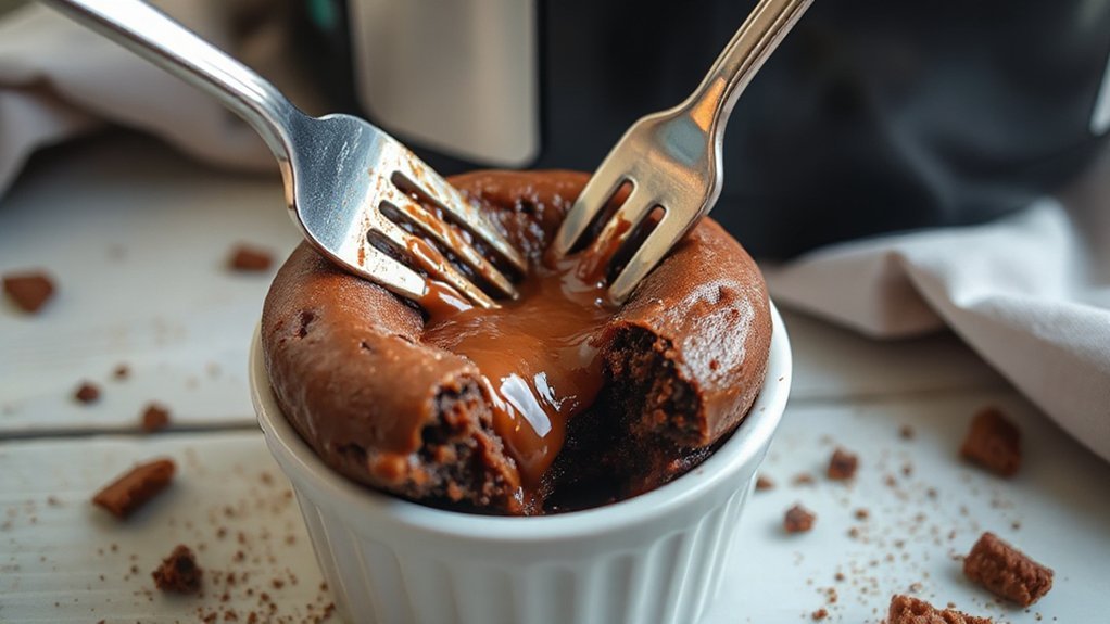 melted chocolate minimal mixing