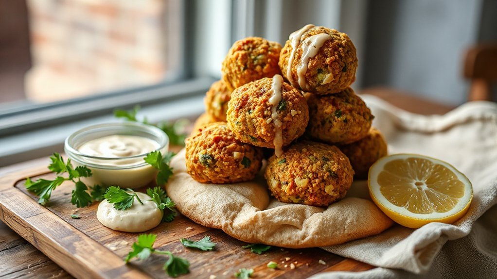 middle eastern air fryer falafel