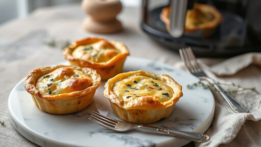 mini air fryer brunch quiche