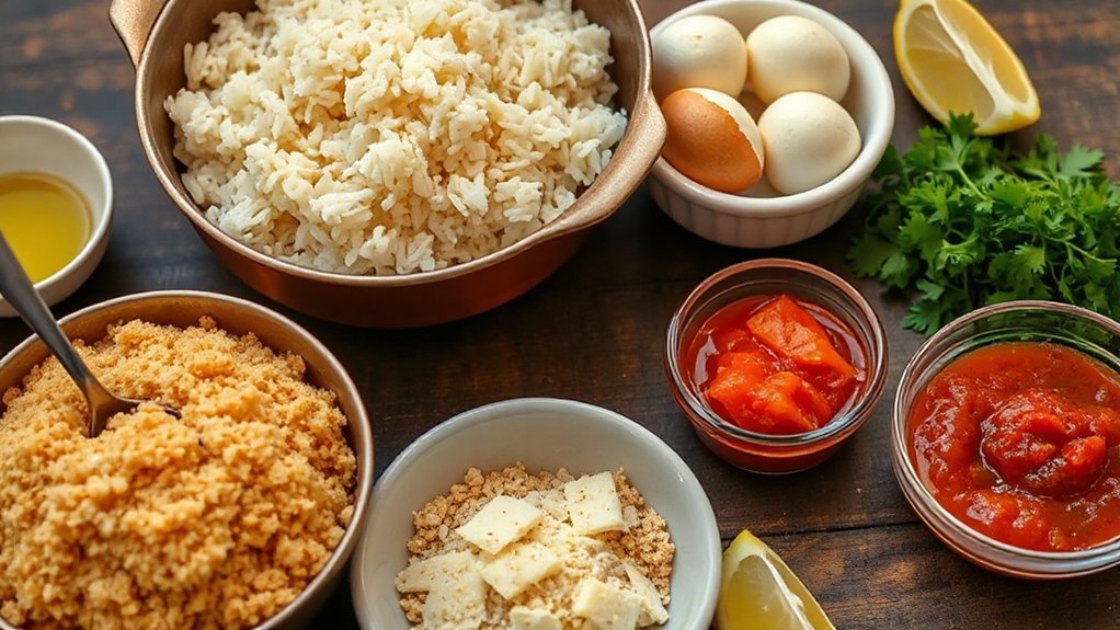 mozzarella stuffed arborio rice balls