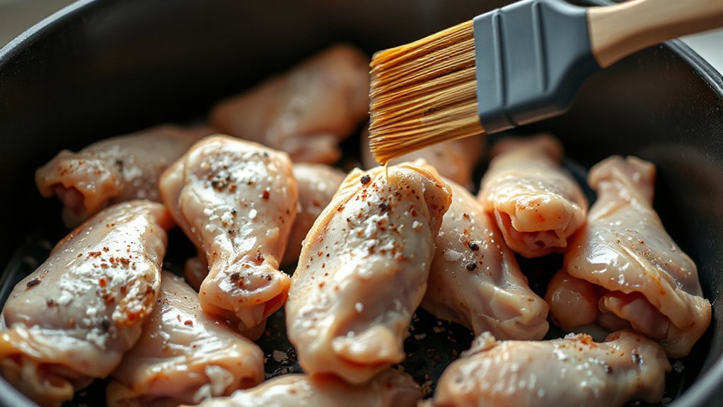 pat dry oil single layer