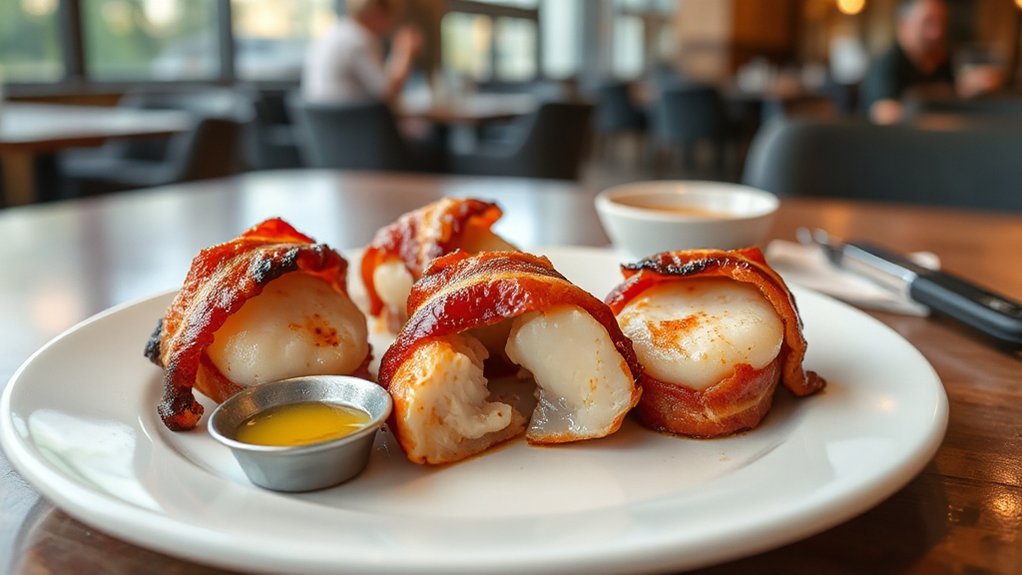 pat scallops dry preheat