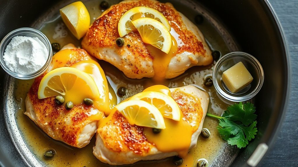 pound chicken whisk sauce