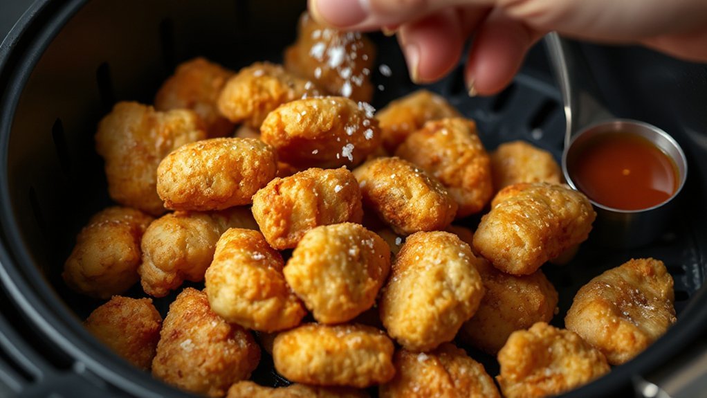 preheat air fryer mist oil