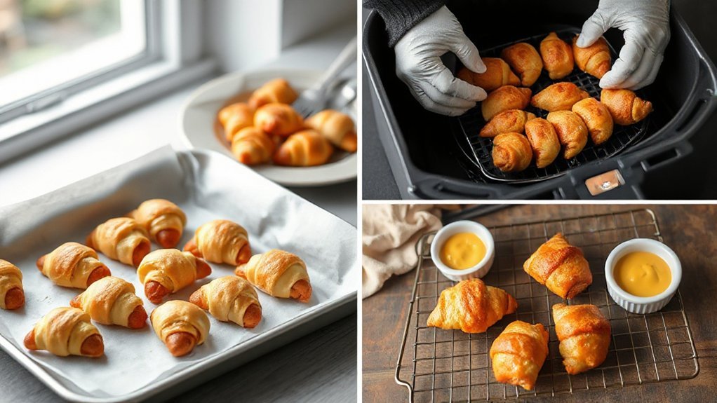 preheat roll flip clean