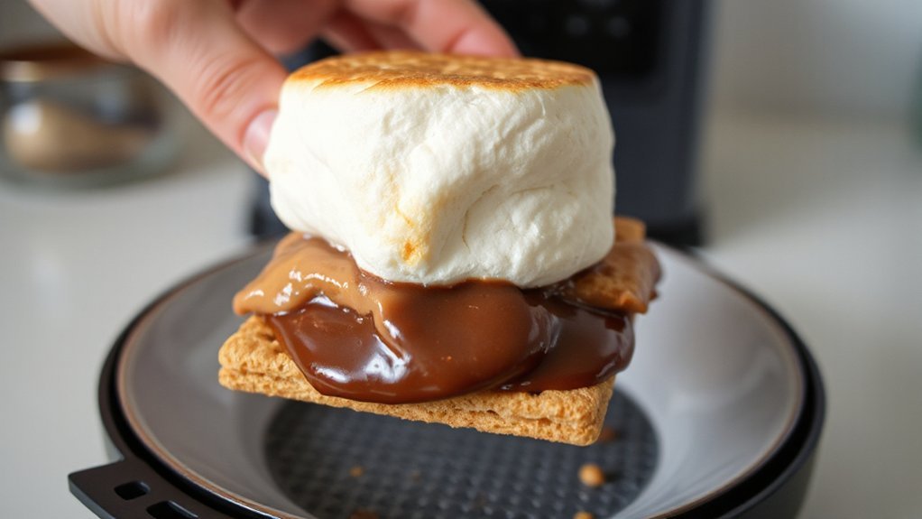 prep ingredients air fry s mores
