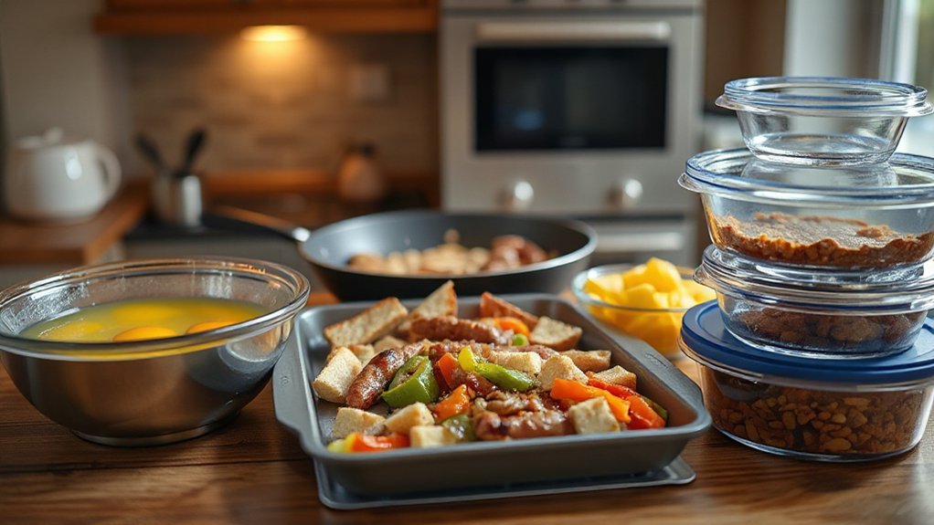 prep ingredients and equipment