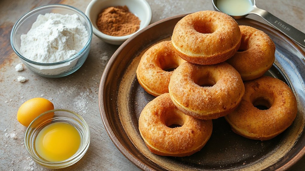 quick cinnamon sugar donuts