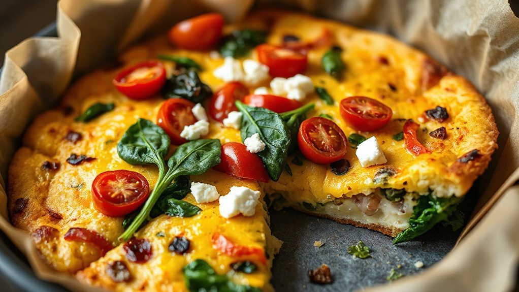quick veggie make ahead frittata
