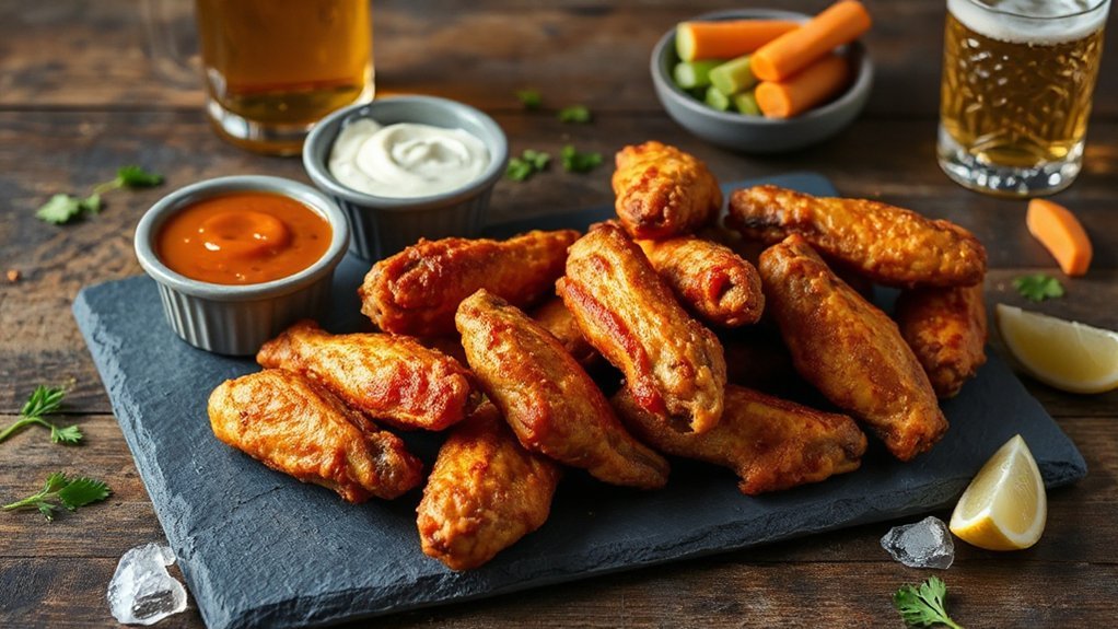 ranch buffalo fries beer