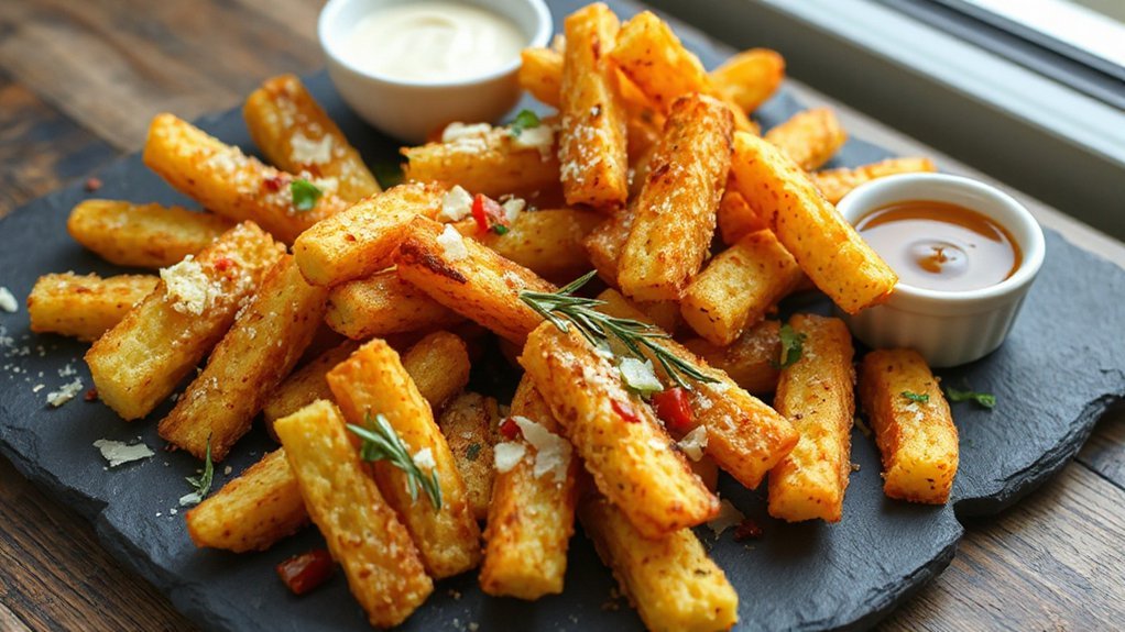 savory seasoned polenta fries